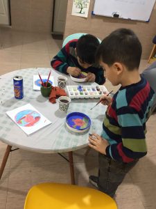 خانه دانش بنیاد ثبوتی - زنجان - رویداد بشقاب یلدا - سرامیک - سفال - نقاشی - رنگ استین - دبستان - پاییز - یلدا - 1404