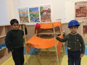 سازه‌بازی خانه دانش بنیاد ثبوتی - زنجان - کشتی مسافرتی - سازه چوبی - چوب-پیچ-مهره-آچار-دبستان-دانش‌آموز