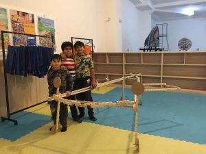 سازه‌بازی خانه دانش بنیاد ثبوتی - زنجان - سازه چوبی - دانش‌آموزان