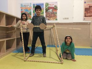 سازه‌بازی خانه دانش بنیاد ثبوتی - زنجان - سازه چوبی - دانش‌آموزان